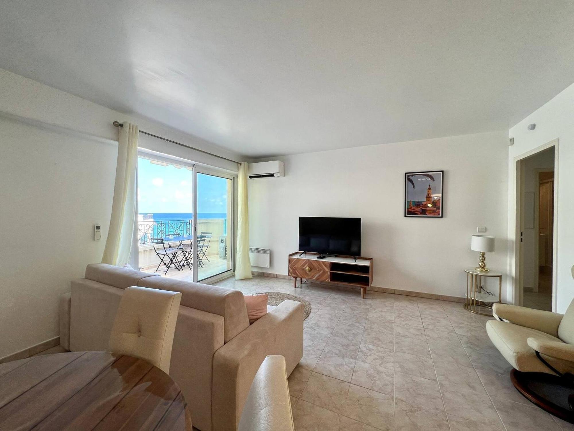 'Le Victoria Beach' Vue Mer Plein Centre, Spacieux مينتون المظهر الخارجي الصورة